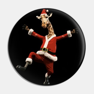 Christmas Funny Cute Giraffe Pin