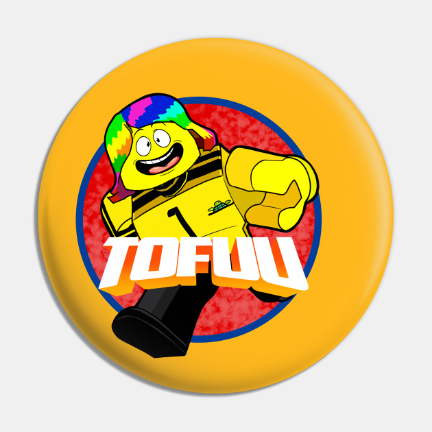 Tofuu Character Running Tofuu Pin Teepublic - tofuu roblox logo