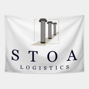 Stoa Logistics Dark (Small logo) Tapestry