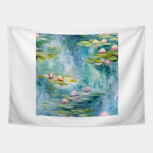 Monet Style Water Lilies 4 Tapestry