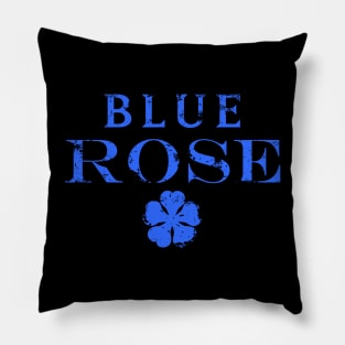 Blue Rose - Back Print Pillow