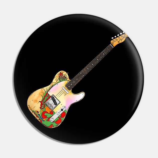 Guitar Of Rock Pin by Stars A Born