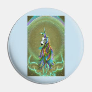 Magic Llama Unicorn in Space Pin