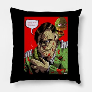 The Mask "Walter & Big Head" portrait (digital) Pillow