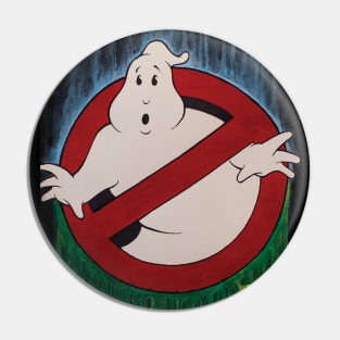 Ghostbusters Logo Water Colors Pin
