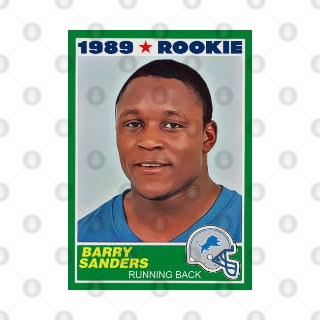 Retro Barry Sanders Rookie Card by darklordpug