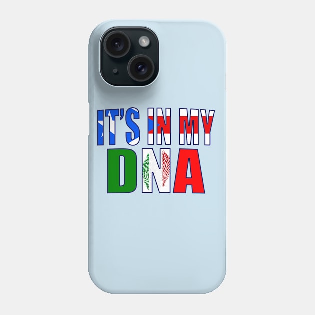 Puerto Rican And Italian Mix DNA Heritage Flag Gift Phone Case by Just Rep It!!