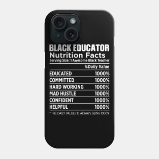 Black Educator Nutrition Phone Case