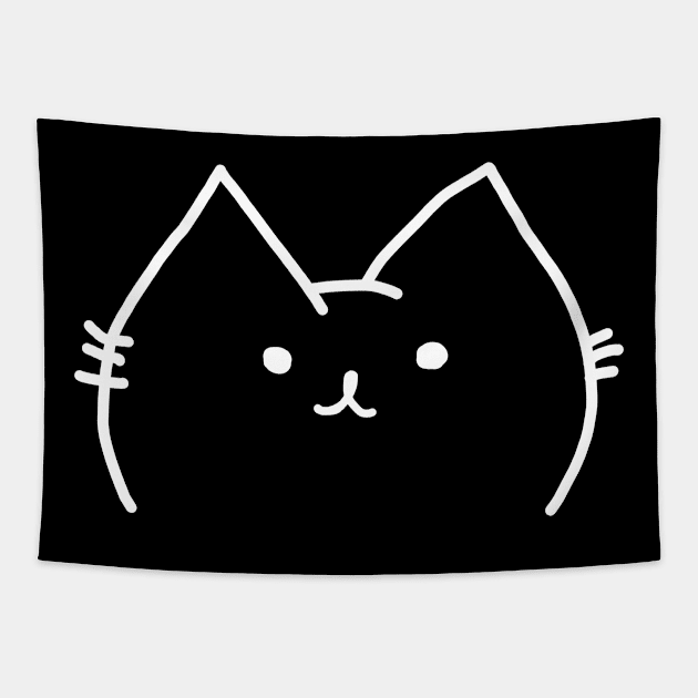 Cutty Cute Cat Tapestry by HectorVSAchille