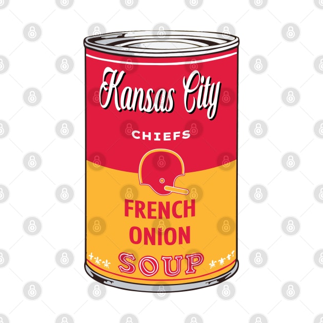 Kansas City Chiefs Soup Can by Rad Love