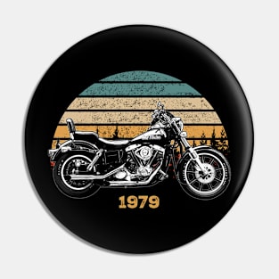 1979 Harley-Davidson FXE Vintage Motorcycle Design Pin