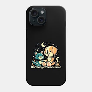 Harmony, Peace, Love Phone Case