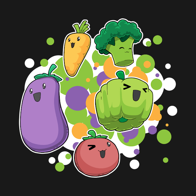 Vegetables Veggies Kawaii by KAWAIITEE