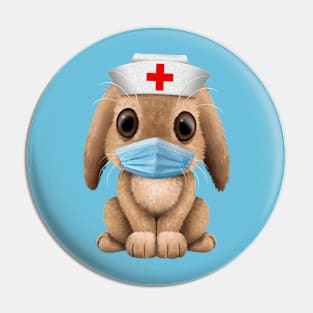 Cute Baby Bunny Nurse Pin