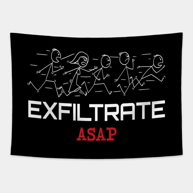 Exfiltrate ASAP Tapestry by UltraQuirky