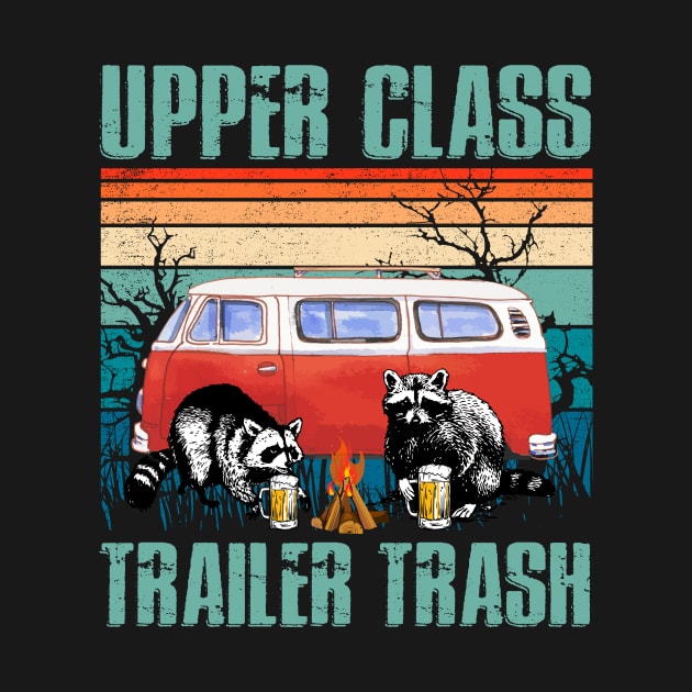 Upper Class Trailer Trash Funny Raccoon by ANGELA2-BRYANT