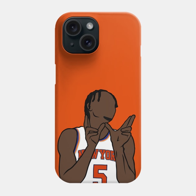 Immanuel Quickley W Phone Case by rattraptees