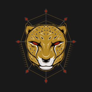 cheetah vector design template T-Shirt