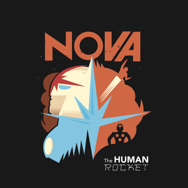 Nova, The Human Rocket! by KevinTiernanDesign