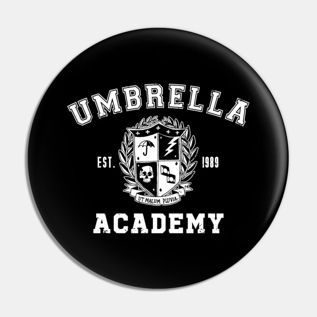 Umbrella Academy (Black Print) Pin by Miskatonic Designs