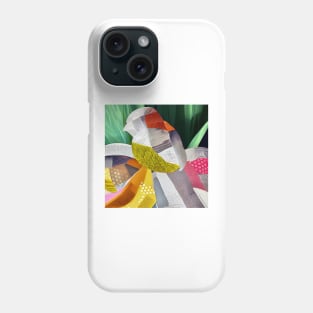 Abstract Bird Collage Phone Case