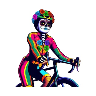 Colorful Catrina cycling T-Shirt