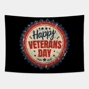 Happy Veterans Day Tapestry