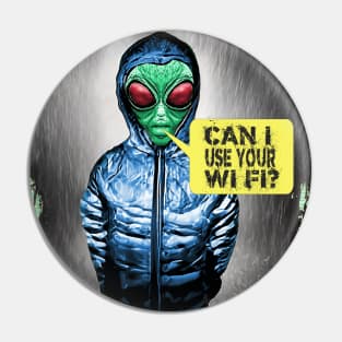 Funny Retro Alien Sci Fi Joke Quotes Pin