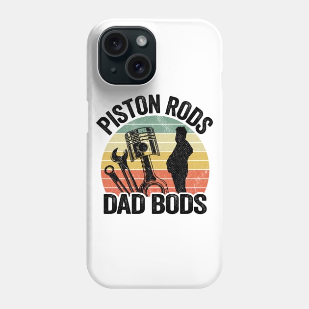 Piston Rods Dad Bods Funny Mechanic Phone Case by Kuehni