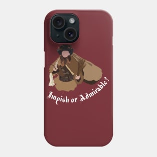 Dwight Schrute Impish or Admirable Belsnickel Art – The Office (white text) Phone Case