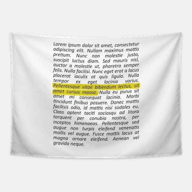 Lorem Ipsum Tapestry by pau683