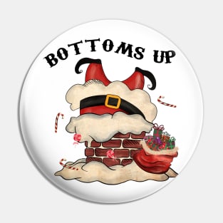 Bottoms Up, Vintage Santa Pin