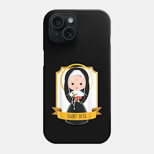 St Rita of Cascia Prayer Catholic Patron Saint Lost Causes Phone Case