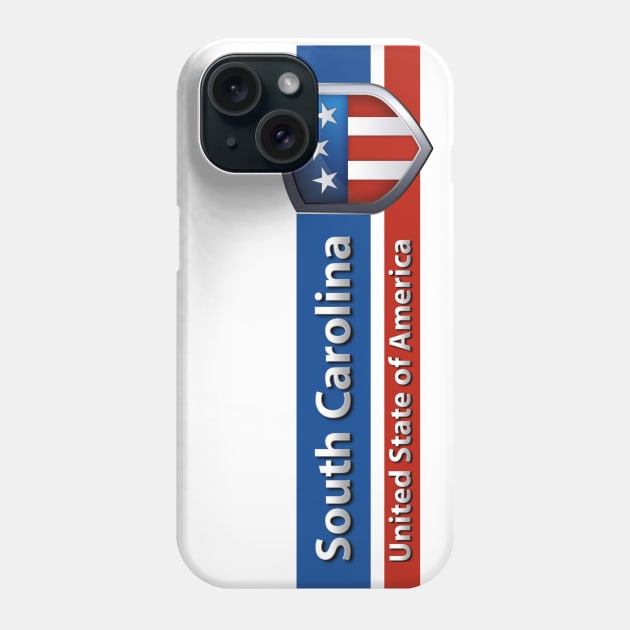 South carolina - United State of America Phone Case by Steady Eyes