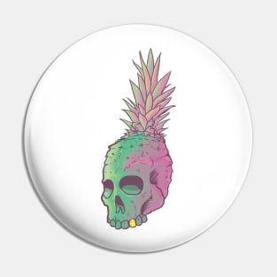 PINEAPPLE SKULL Pin