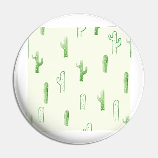 Cactus Pattern Illustration Pin