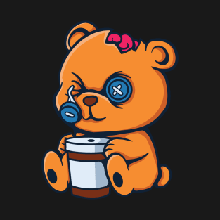 Coffee Zombie Bear T-Shirt