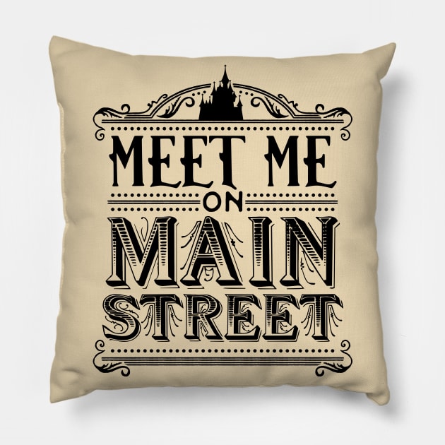 Meet Me On Main Street (WDW) Pillow by onarolltees