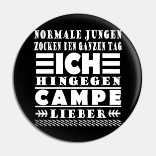 Campen Lagerfeuer Geschenk Wohnwagen Männer Pin