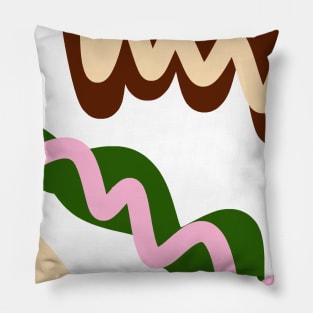 Colorful watercolor abstract texture Pillow