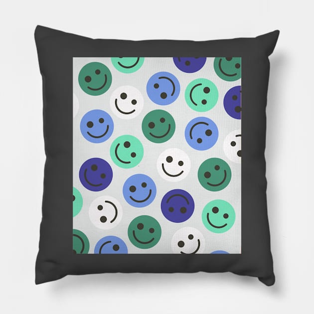 Gay Happy Faces Pillow by gray-cat