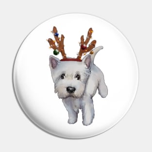 Christmas Westies Pin