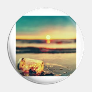 Sunset and the Ocean Pin