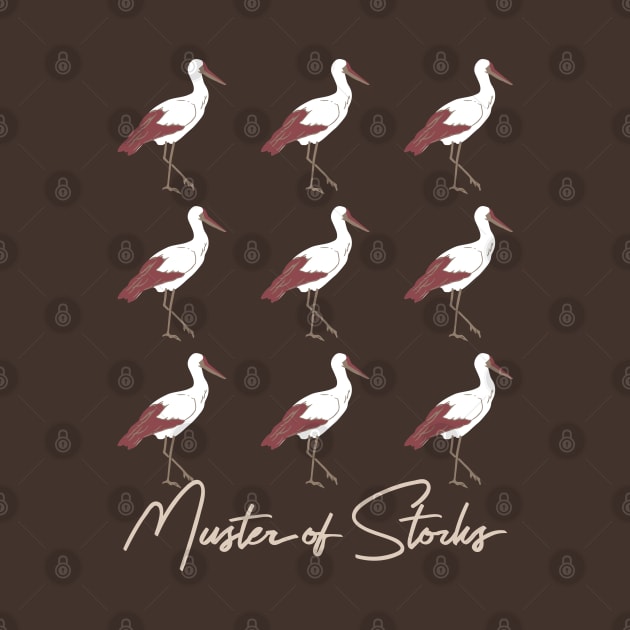 Muster of Storks I by FlinArt