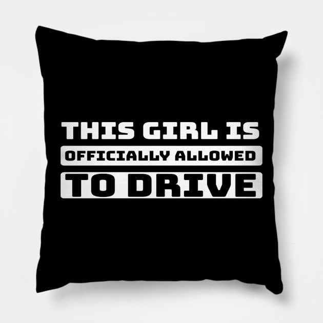 This girl is officially allowed to drive Pillow by Ranumee