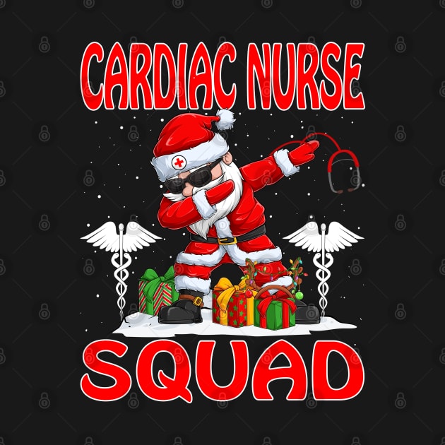 Christmas Cardiac Nurse Squad Reindeer Pajama Dabing Santa by intelus