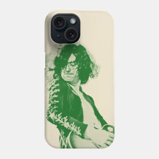 35 jimmy page - green solid style Phone Case