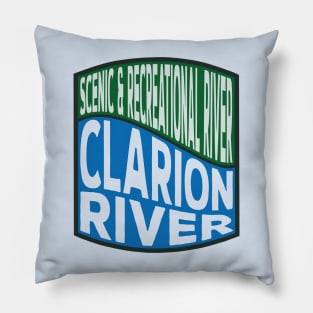 Clarion River Scenic and Recreational River wave Pillow