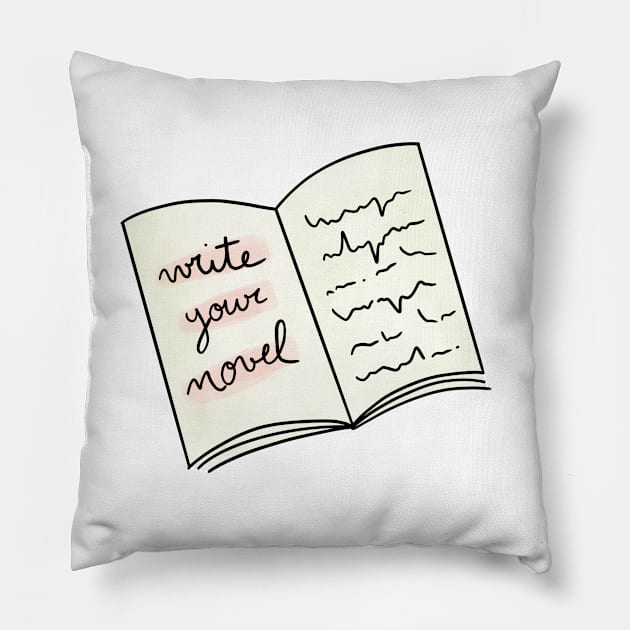 Write Your Novel Pillow by nathalieaynie