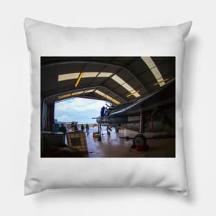 RAF Lightning Hangar Pillow